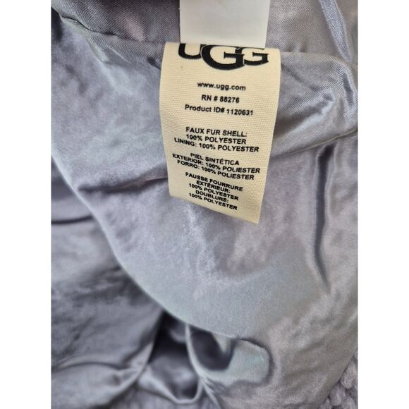 UGG Women's Violet Light Purple Gertrude Double Breasted Teddy Coat Size Medium - Picture 3 of 5